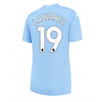 Zenski Nogometni Dres Manchester City Julian Alvarez #19 Domaci 2023-24 Kratak Rukav